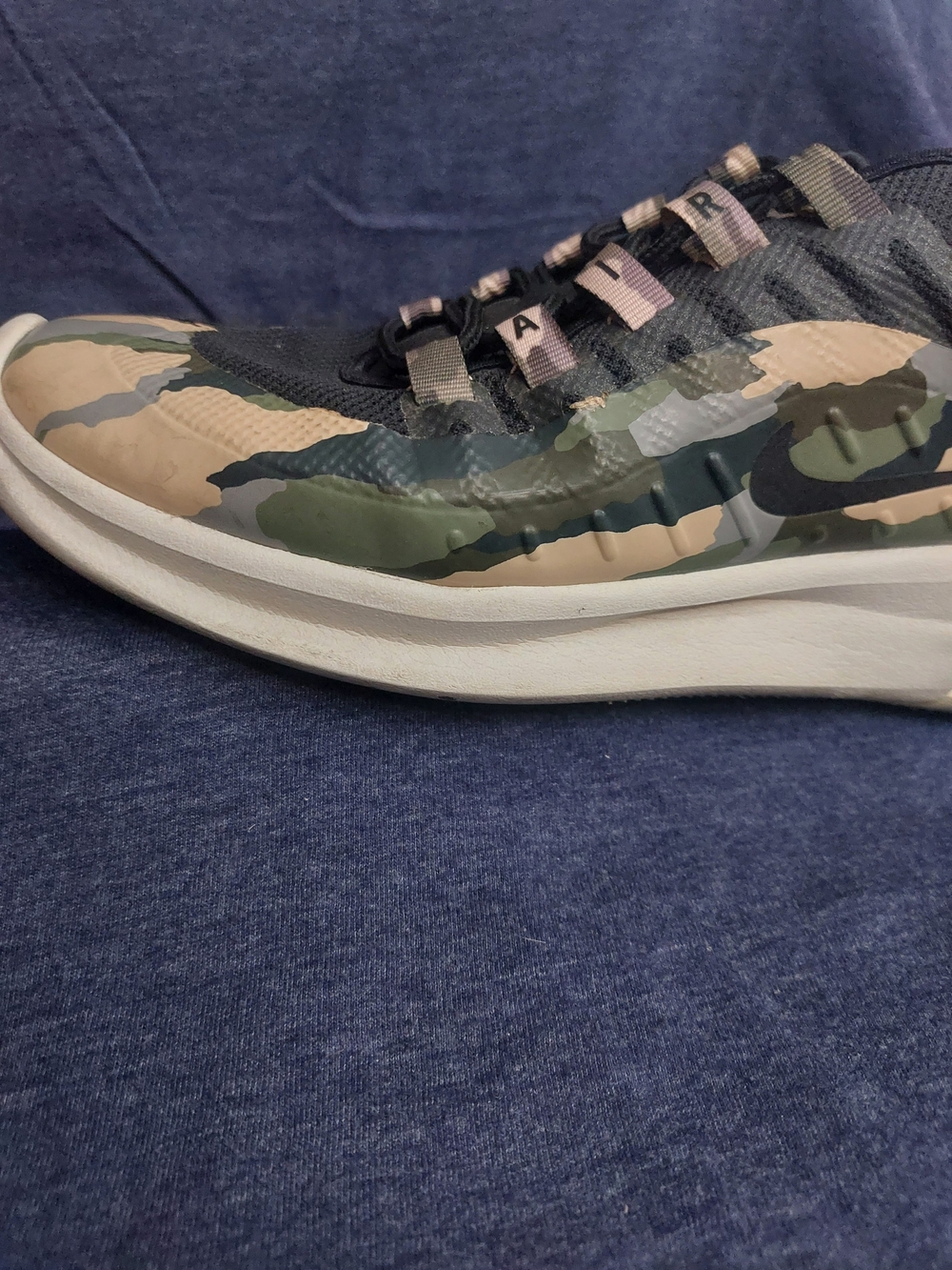 Nike Air Max Women's Camo Print Athletic Shoes in Black and Olive Sz 8 - Picture 13 of 16